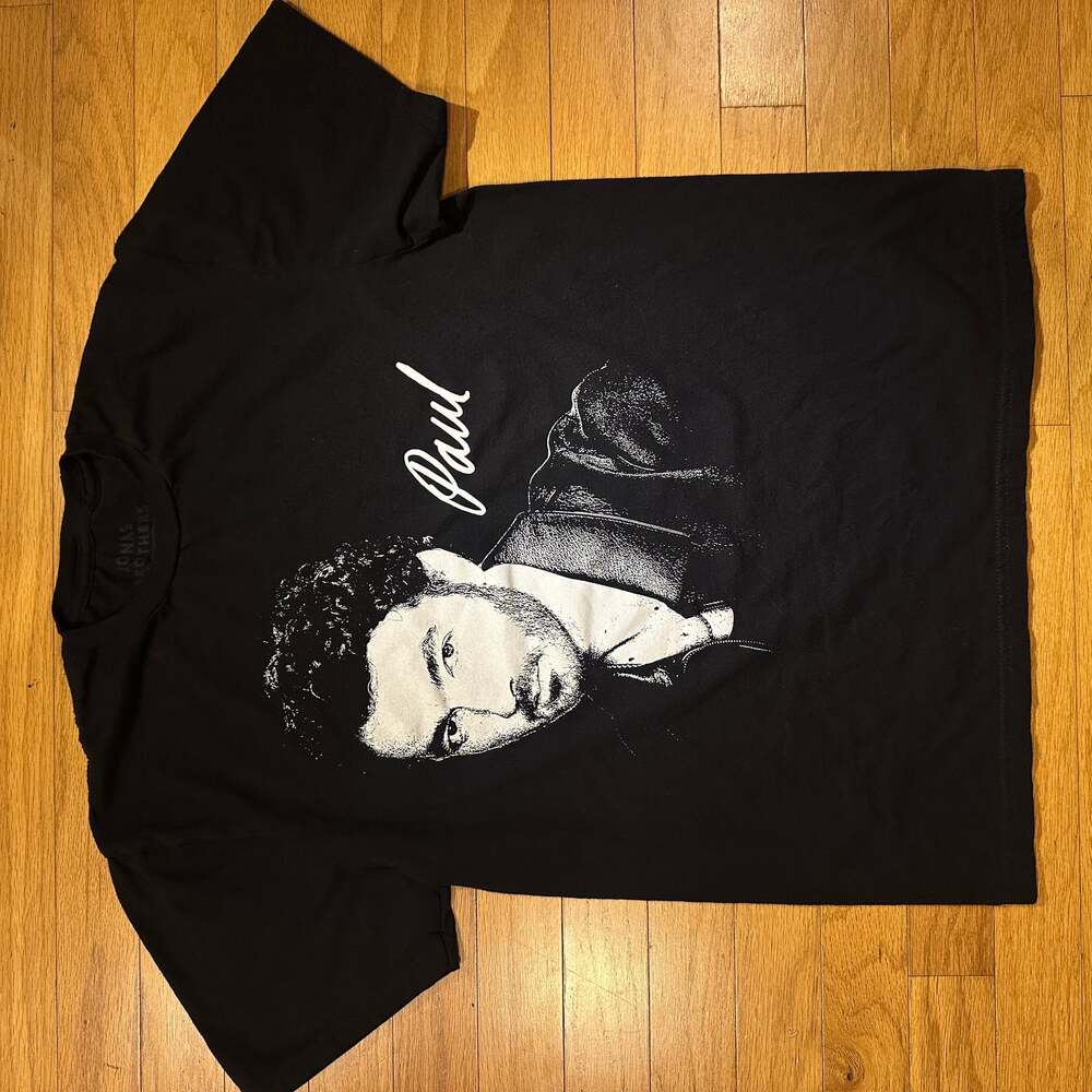 Jonas Brothers Paul Kevin Jonas Graphic Band T-Shirt Medium Black